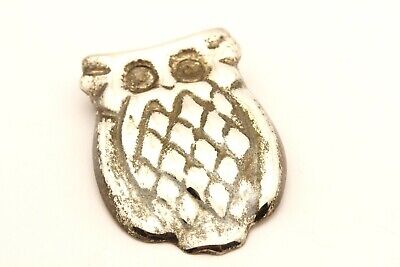 925 sterling silver Mexico owl pin brooch estate vintage 9.24g TC-205