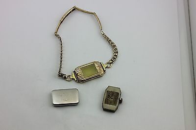 DIDISHEIM WINTON WRISTWATCH GOLD TONE 7-7.5" ADJUSTABLE HADLEY BAND 17 JEWELS