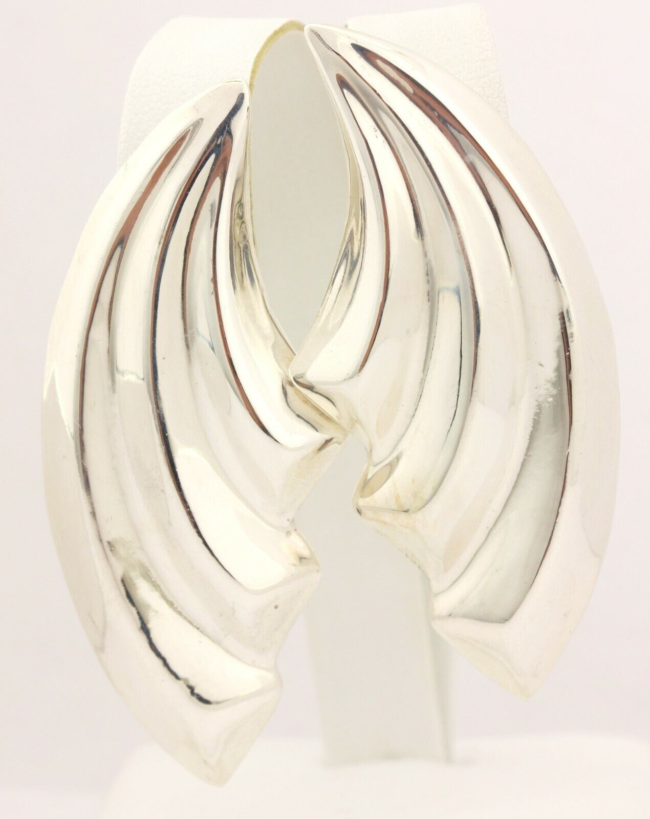 MEXICO TP-72 925 sterling silver 2.25 inch dangle earrings 19.89g vintage estate