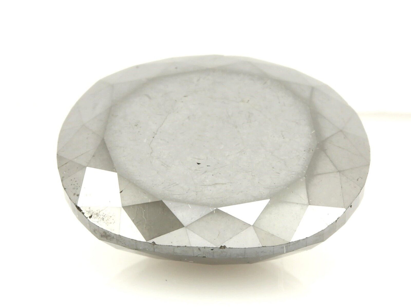 Black diamond irradiated 11.79 ct 15.28 x 12.74 x 7.40 mm loose oval mix NEW