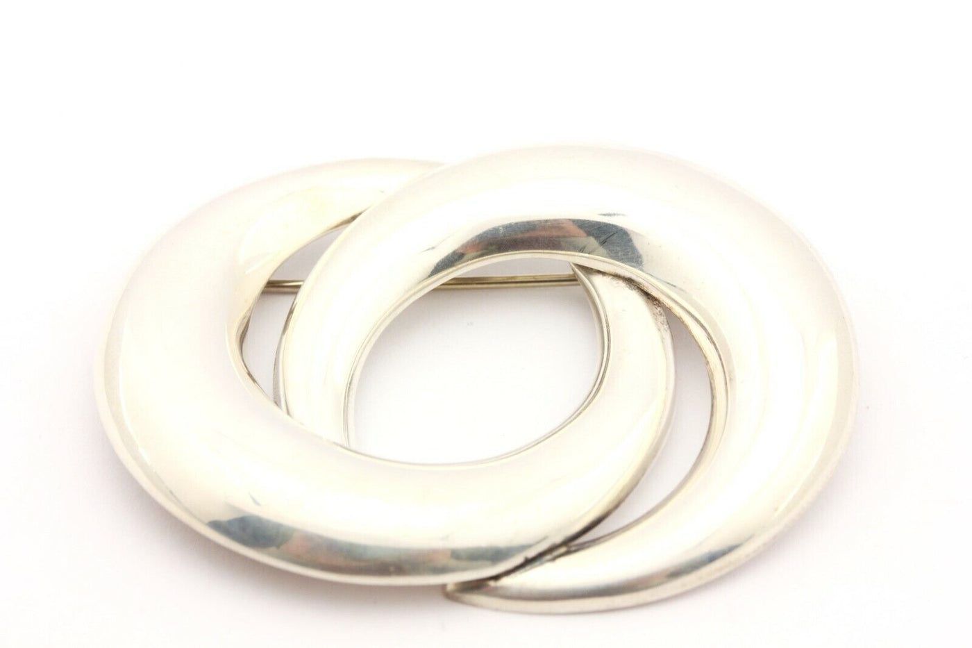RUTH MEXICO 925 sterling silver 2 inch brooch pin 15.9g estate vintage modernist