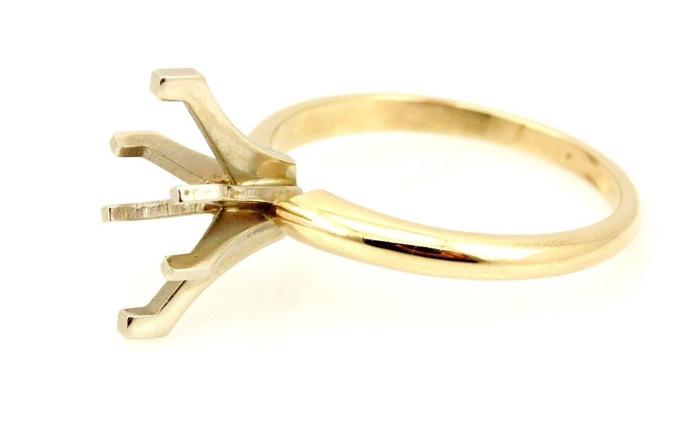 11x7mm marquise engagement ring solitaire setting 14k gold NEW 2.58g size 6.25