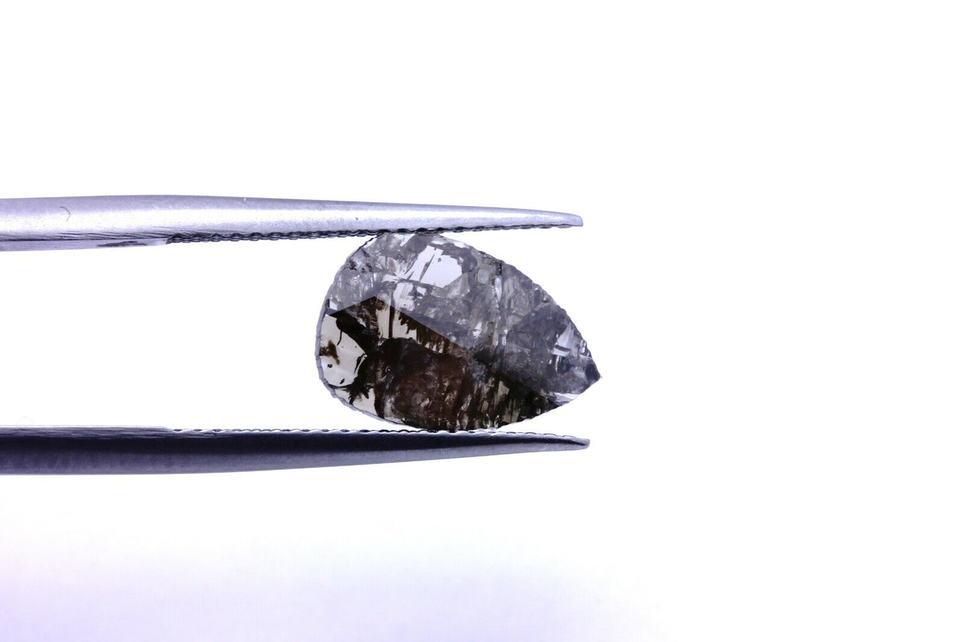 loose natural diamond gray and brown pear shape 1.67ct 12.70x8.60x1.42mm new gem